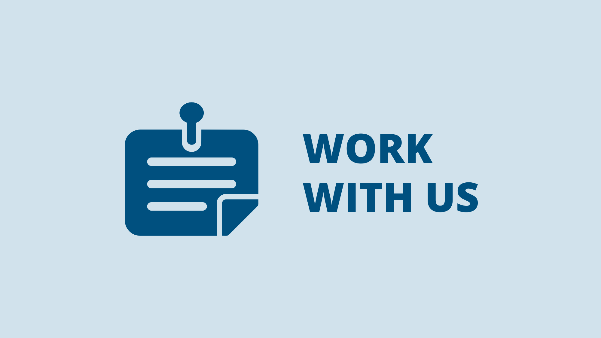 Work with us